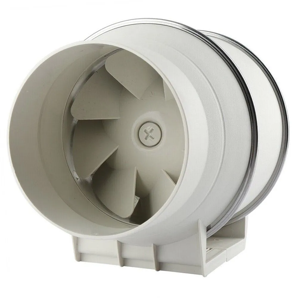 4'' Silent Extractor Fan Duct Hydroponic Inline Exhaust Vent Industrial