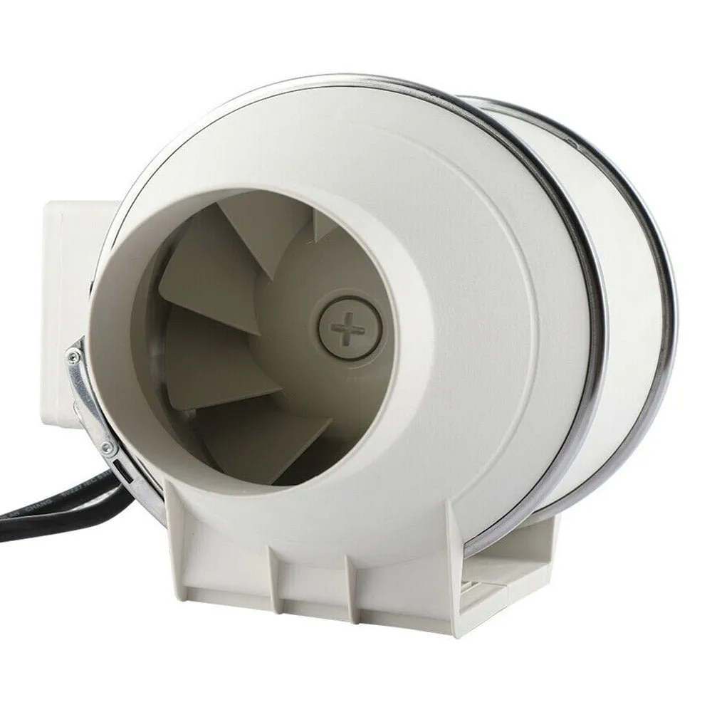 4'' Silent Extractor Fan Duct Hydroponic Inline Exhaust Vent Industrial