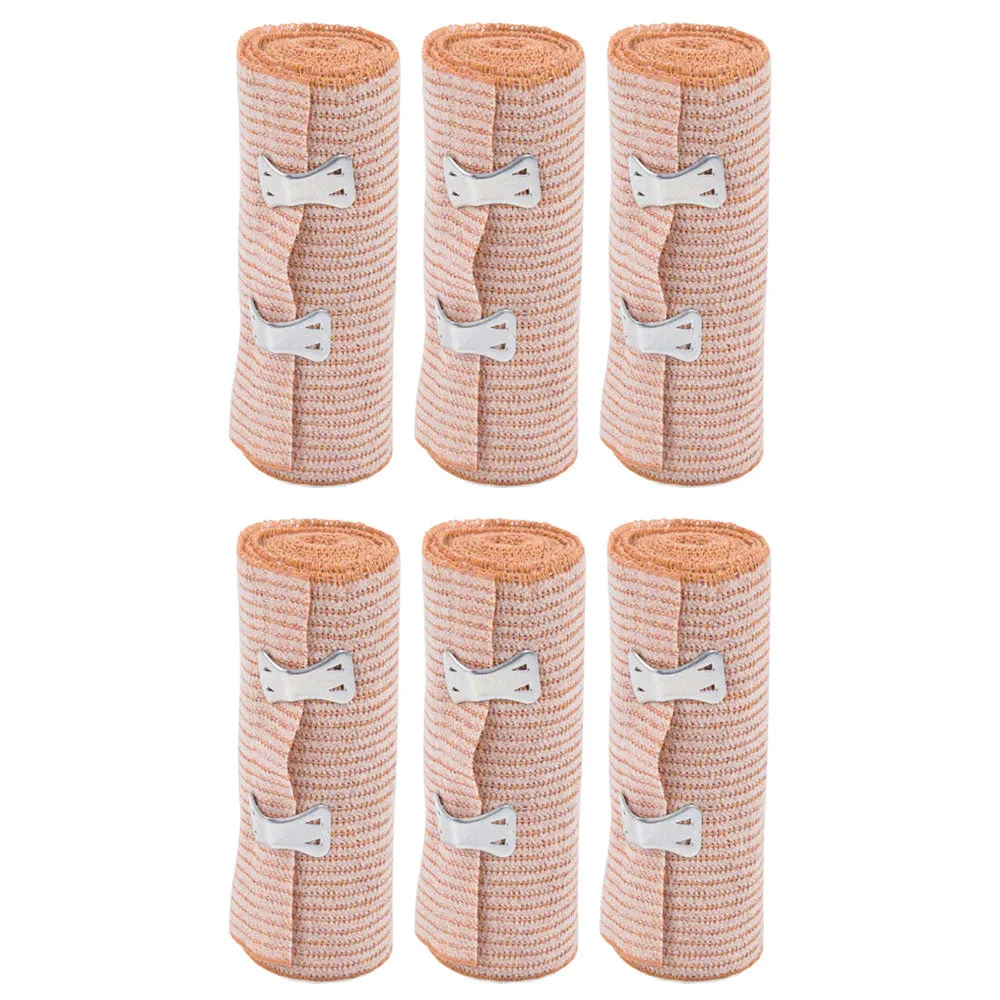 6x Elastic Bandages 4" width Body Wrap Support Sports Foot Ankle Wrist First Aid