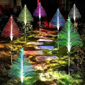 Christmas Gift7 Color Changing Solar Christmas Trees Lights