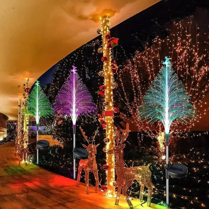 Christmas Gift7 Color Changing Solar Christmas Trees Lights
