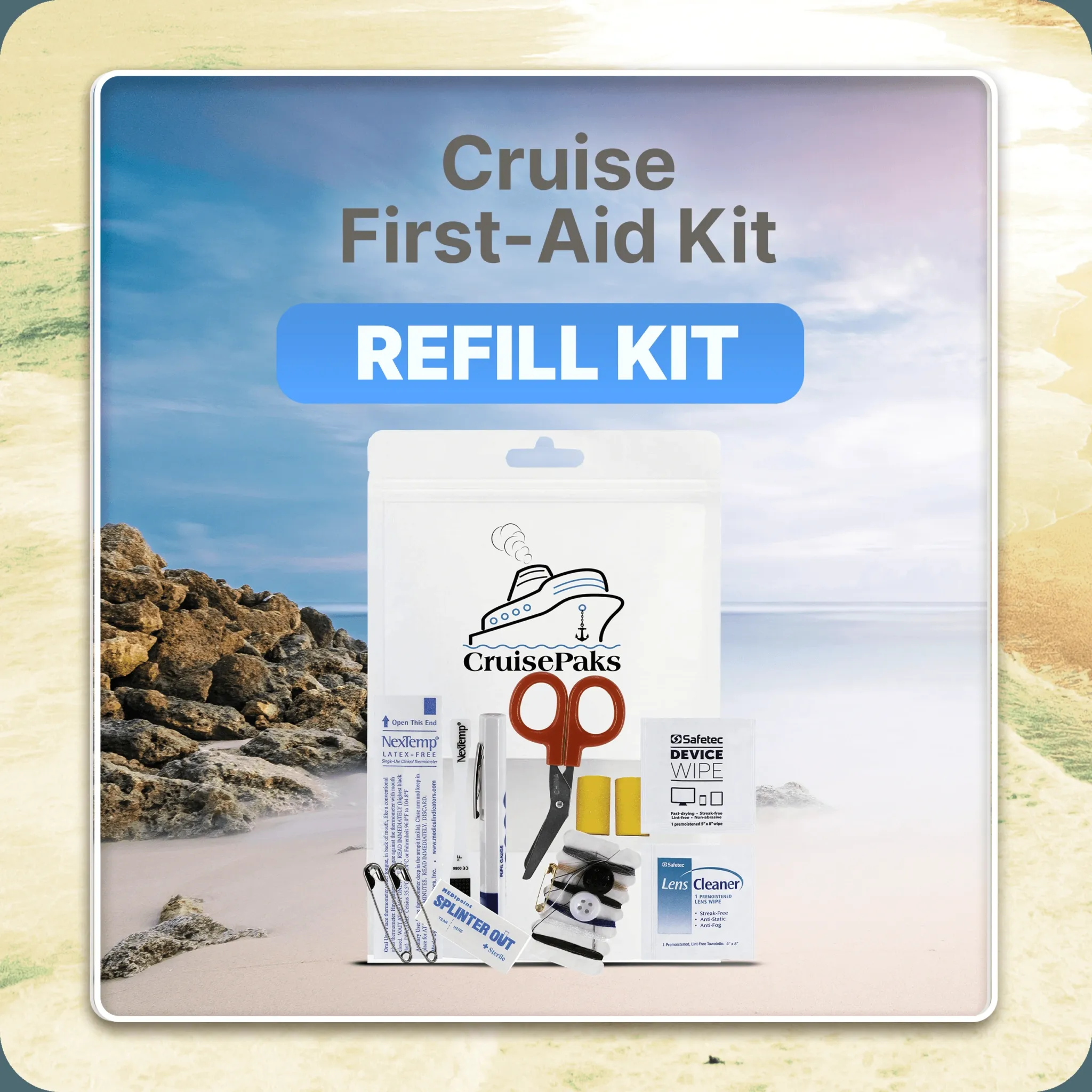 Cruise Essentials On-The-Go Refill Kit | Deluxe | Accessories