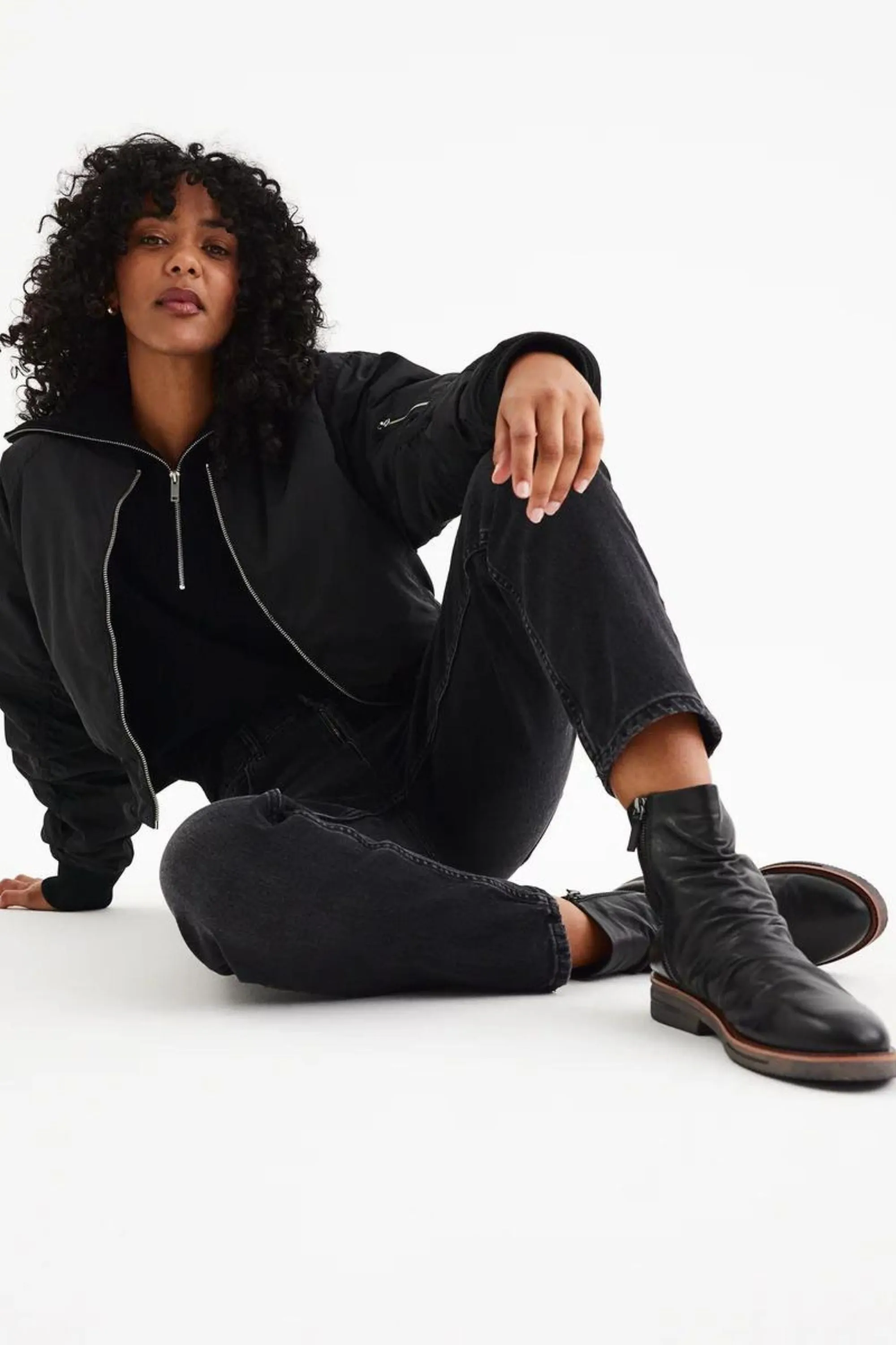 SIDEZIP RISE BLACK - SC01496
